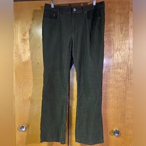 J. Hilburn W35 L29 Green 5-Pocket Corduroy Pants